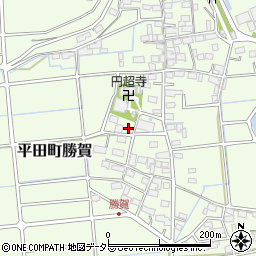 岐阜県海津市平田町勝賀1461-1周辺の地図