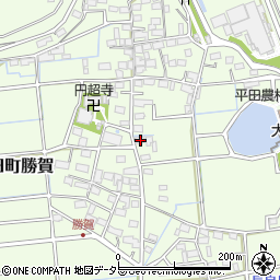 岐阜県海津市平田町勝賀1367周辺の地図