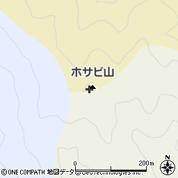 ホサビ山周辺の地図