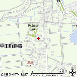 岐阜県海津市平田町勝賀1448-1周辺の地図