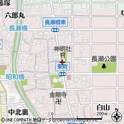 愛知県岩倉市東町東市場屋敷316周辺の地図