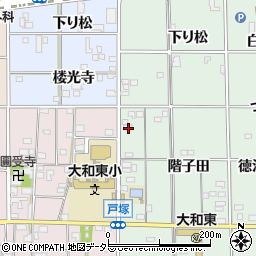 愛知県一宮市大和町妙興寺階子田80周辺の地図