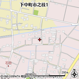 岐阜県羽島市下中町石田47周辺の地図