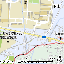 愛知県小牧市下末1523周辺の地図
