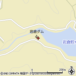 岩倉ダムキャンプ場周辺の地図