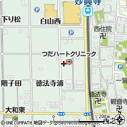 愛知県一宮市大和町妙興寺徳法寺浦29周辺の地図