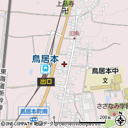 滋賀県彦根市鳥居本町673周辺の地図