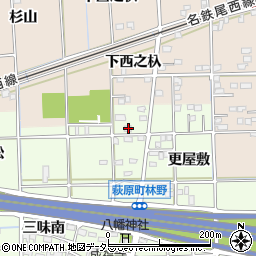 愛知県一宮市萩原町林野宮浦8周辺の地図