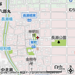 愛知県岩倉市東町東市場屋敷319周辺の地図
