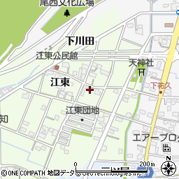 愛知県一宮市東加賀野井江東116周辺の地図