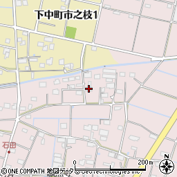 岐阜県羽島市下中町石田43周辺の地図