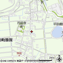 岐阜県海津市平田町勝賀1355周辺の地図