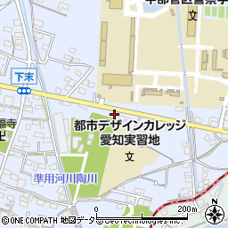 愛知県小牧市下末1463周辺の地図
