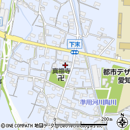愛知県小牧市下末1213周辺の地図