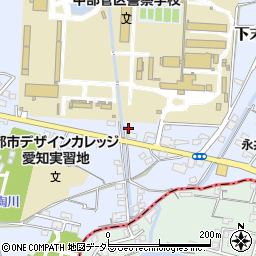 愛知県小牧市下末1525周辺の地図