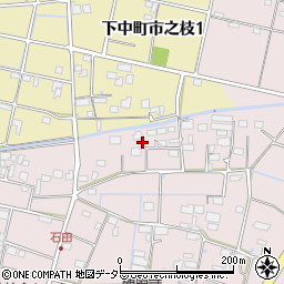 岐阜県羽島市下中町石田58周辺の地図