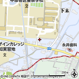 愛知県小牧市下末1553周辺の地図