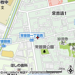 愛知県小牧市常普請1丁目147周辺の地図