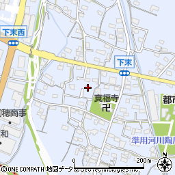 愛知県小牧市下末1207周辺の地図
