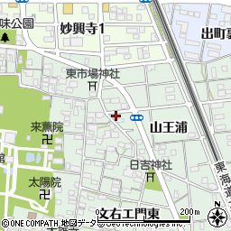 愛知県一宮市大和町妙興寺山王浦61周辺の地図