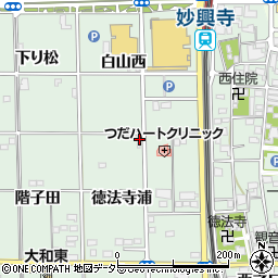 愛知県一宮市大和町妙興寺徳法寺浦32周辺の地図