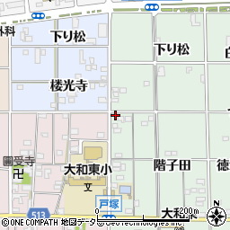 愛知県一宮市大和町妙興寺階子田76周辺の地図
