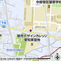 愛知県小牧市下末1461周辺の地図