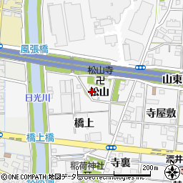 愛知県一宮市萩原町萩原松山2周辺の地図
