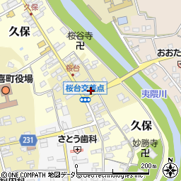 千葉銀行大多喜支店周辺の地図