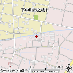 岐阜県羽島市下中町石田52周辺の地図