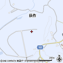 千葉県君津市荻作周辺の地図