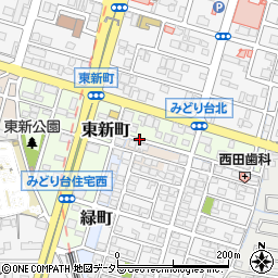 愛知県小牧市東新町周辺の地図