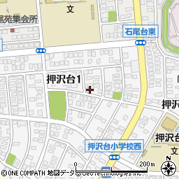 愛知県春日井市押沢台1丁目周辺の地図