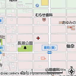 愛知県岩倉市東町（東出口）周辺の地図