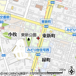 愛知県小牧市東新町168周辺の地図
