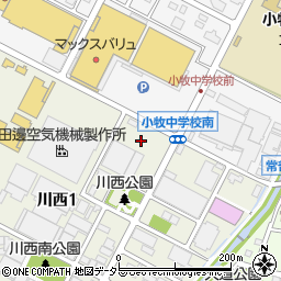 豊島綿業株式会社　小牧工場周辺の地図
