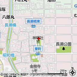 愛知県岩倉市東町東市場屋敷313周辺の地図