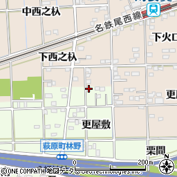 愛知県一宮市萩原町林野更屋敷7周辺の地図