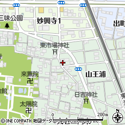 愛知県一宮市大和町妙興寺山王浦26周辺の地図