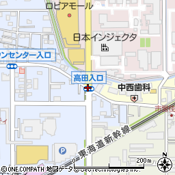 高田入口周辺の地図
