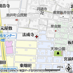 愛知県岩倉市鈴井町法成寺30周辺の地図