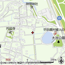 岐阜県海津市平田町勝賀1362-2周辺の地図