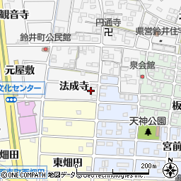 愛知県岩倉市鈴井町法成寺30-4周辺の地図