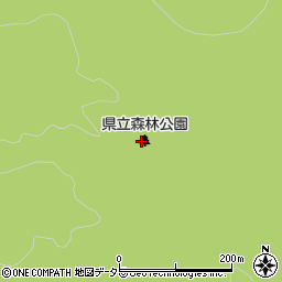 岡山県立森林公園周辺の地図