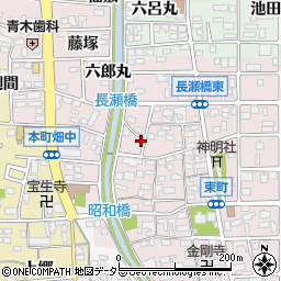 愛知県岩倉市東町東市場屋敷207周辺の地図