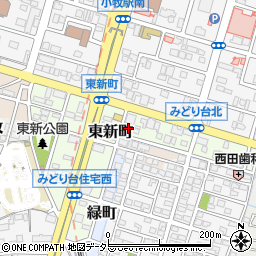 愛知県小牧市東新町48周辺の地図