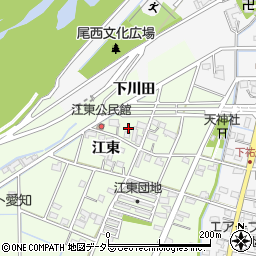 愛知県一宮市東加賀野井江東70周辺の地図