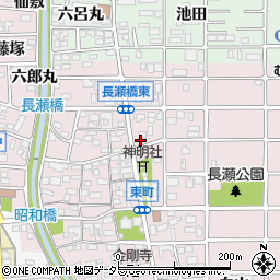 愛知県岩倉市東町東市場屋敷303周辺の地図
