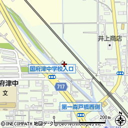 神奈川県小田原市国府津周辺の地図