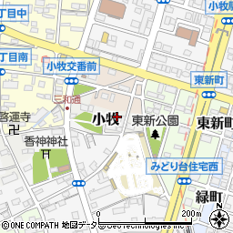 愛知県小牧市小牧1852-1周辺の地図